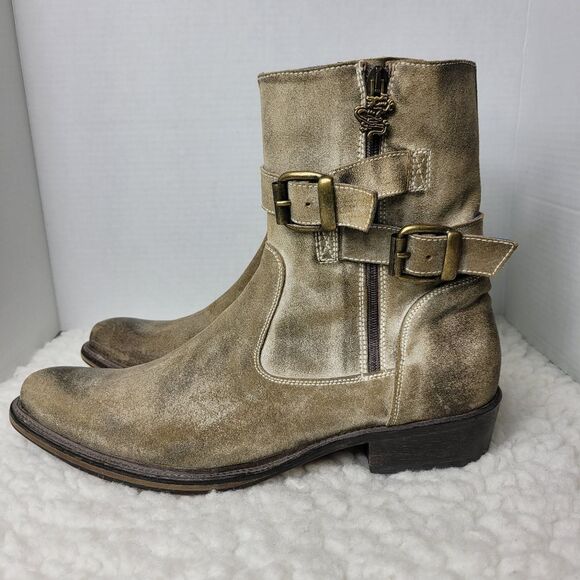 Mark Nason Skidway Dragon Rock Boots Mens Size 10.5 Brown Suede Shoes Rare.Boot main image 7
